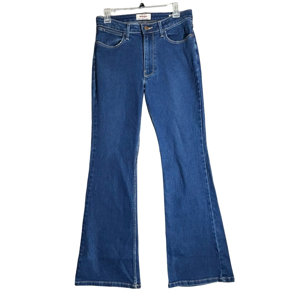 Wrangler Womens High Rise Fierce Flare Jeans Blue Denim Size 8/32
